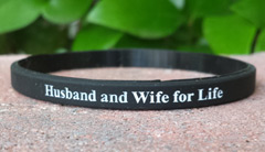 Black 1/4 Inch Wristband