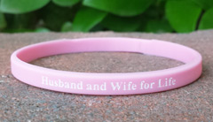 Pink 1/4 Inch Wristband