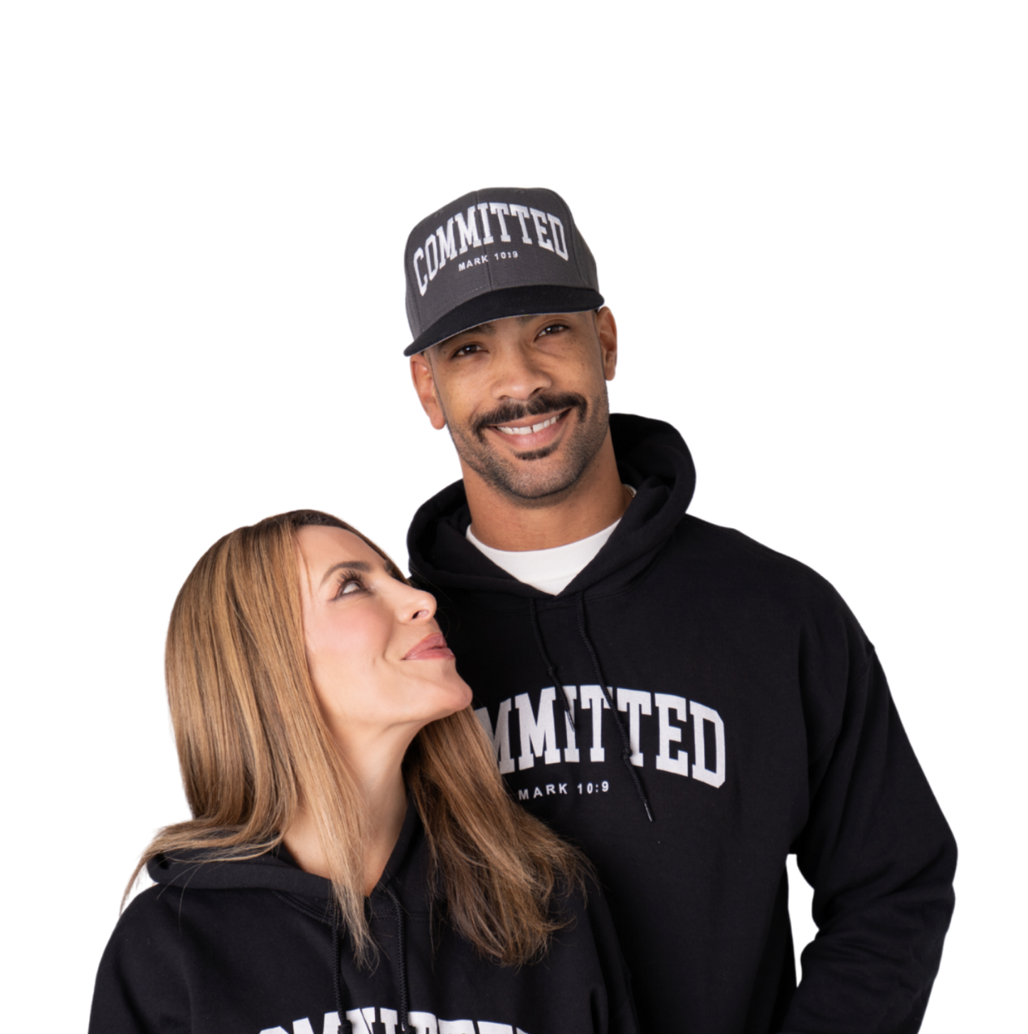 Committed Snapback - Black and Charcoal Gray