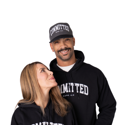 Committed Snapback - Black and Charcoal Gray