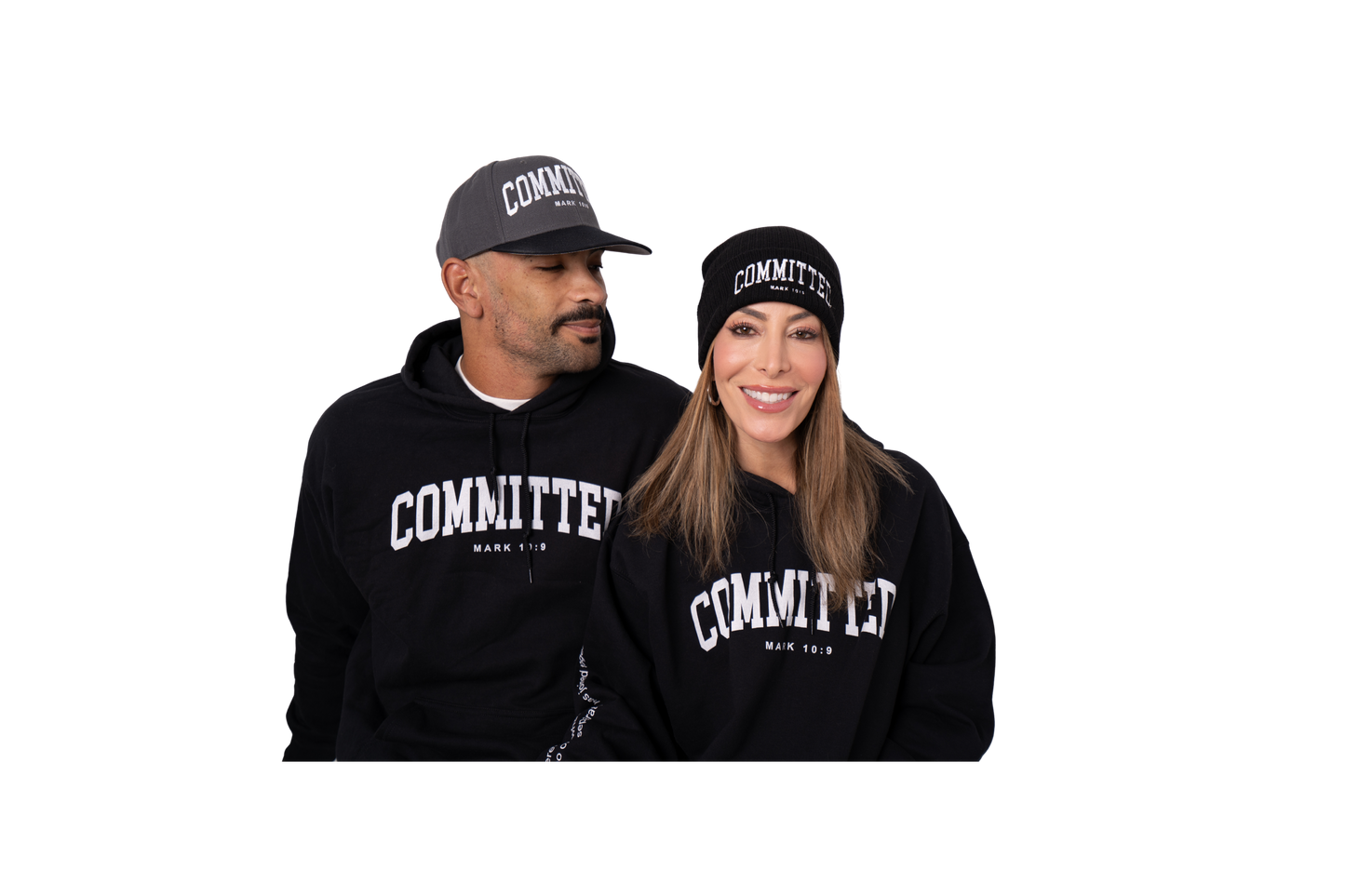 Committed Beanie - Black and White