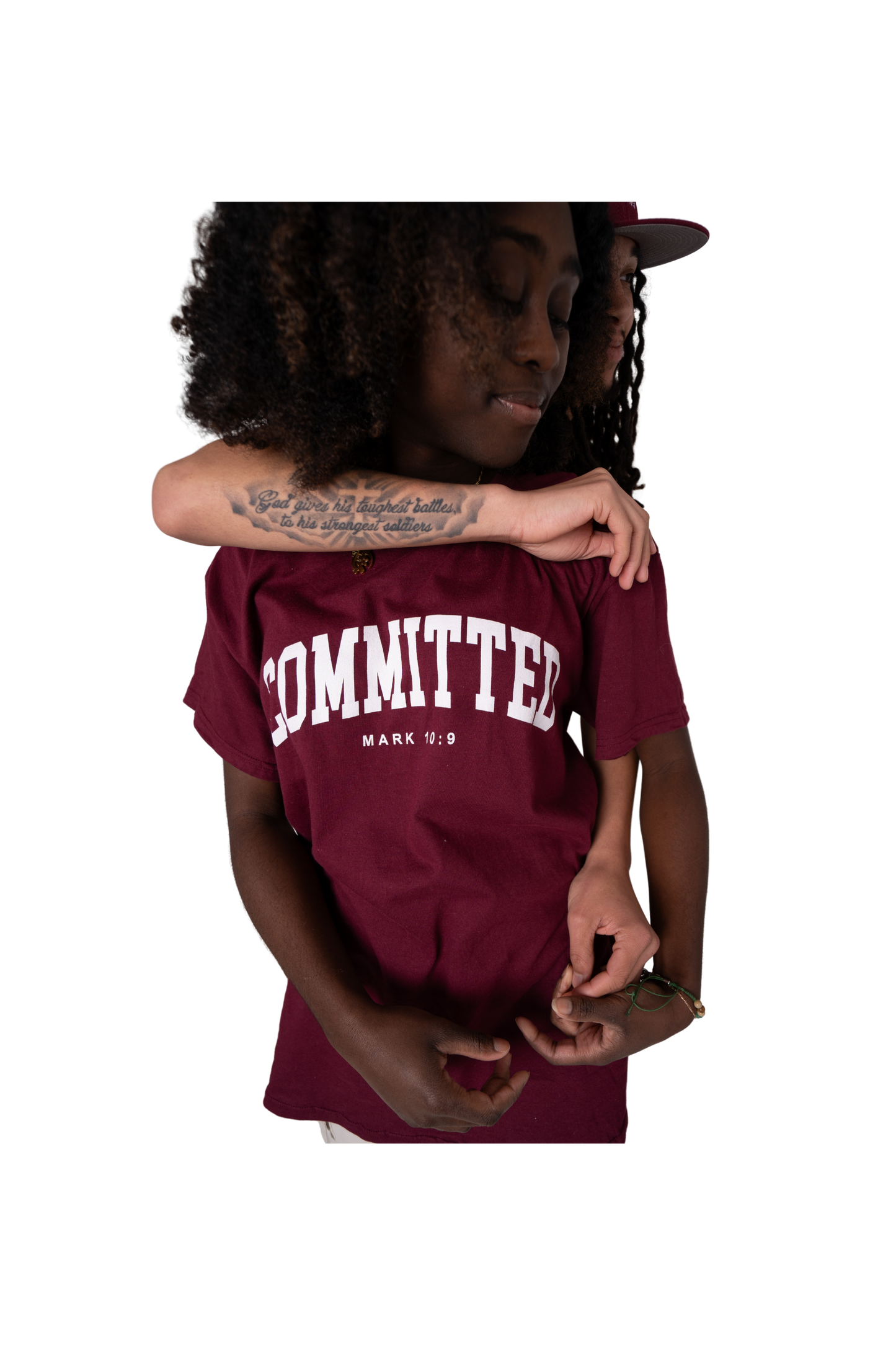 Committed Tee Cranberry
