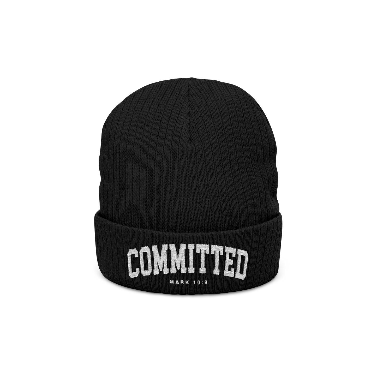 Committed Beanie - Black and White