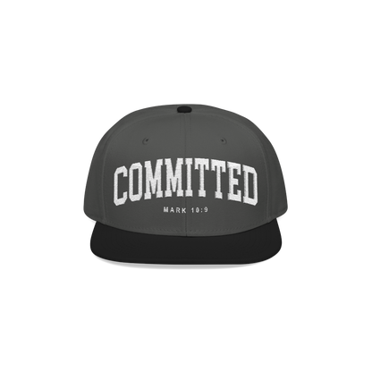 Committed Snapback - Black and Charcoal Gray
