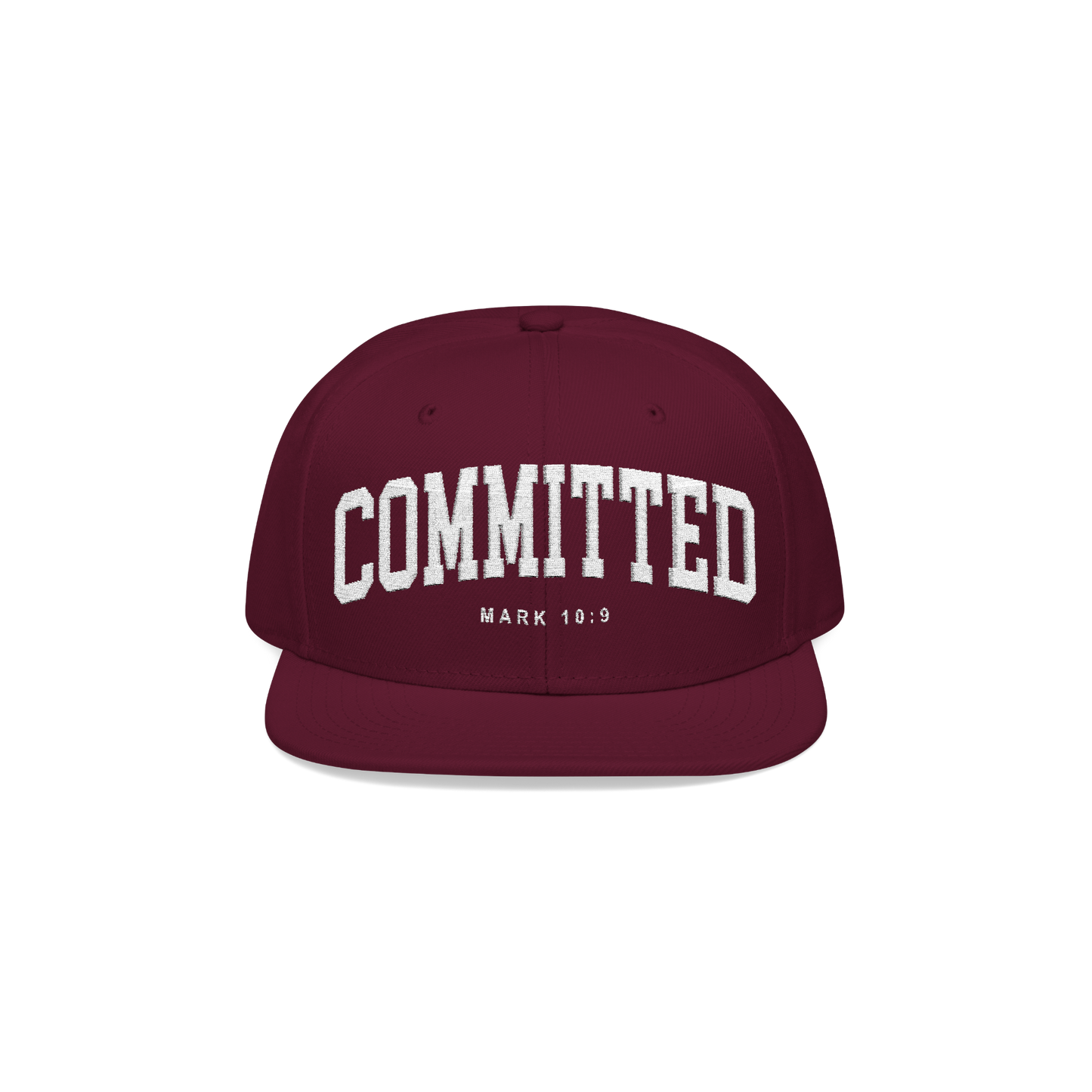 Committed Snapback - Cranberry on Cranberry