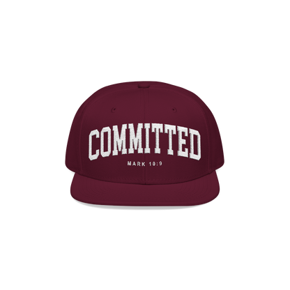 Committed Snapback - Cranberry on Cranberry