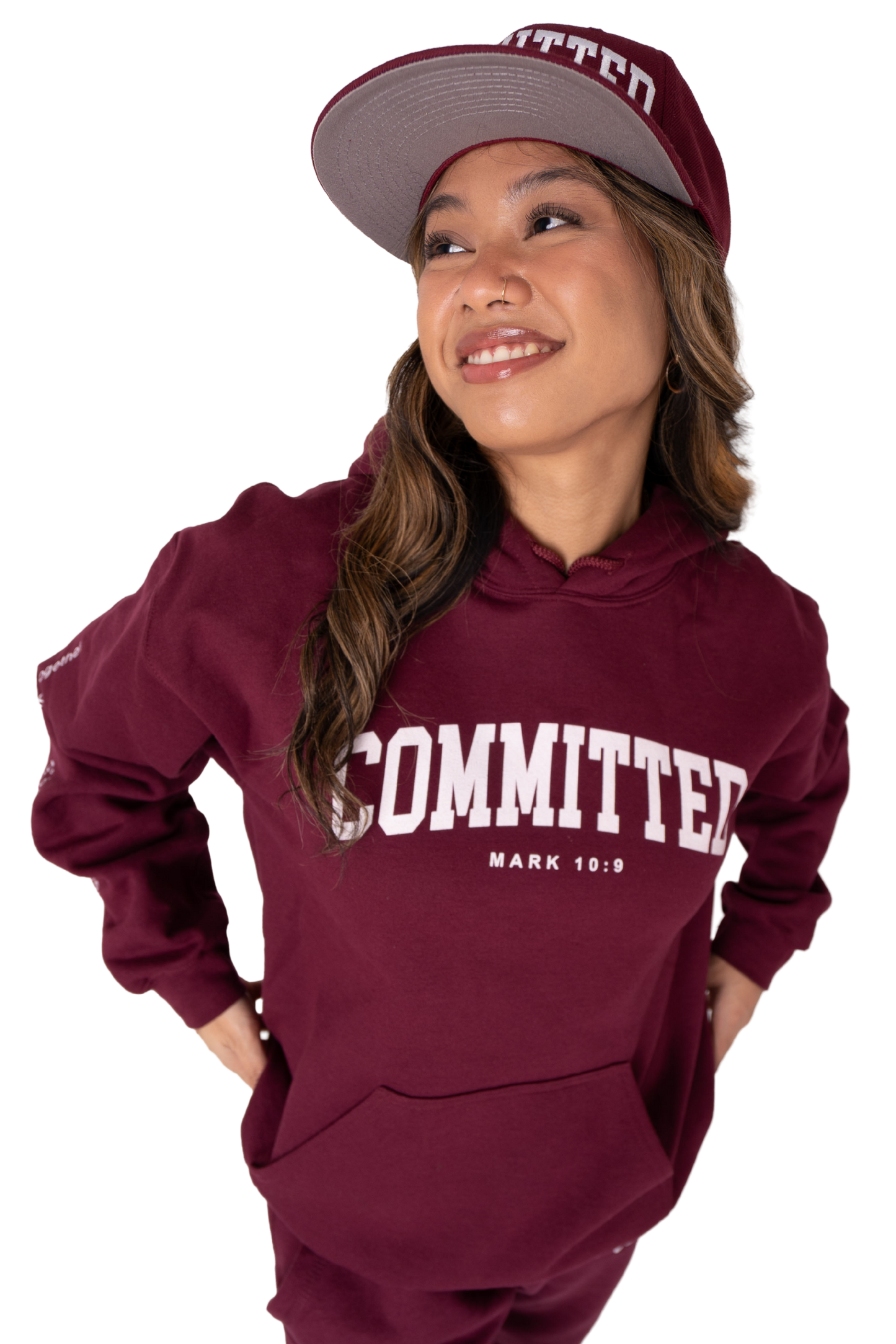Committed Hoodie - Cranberrry