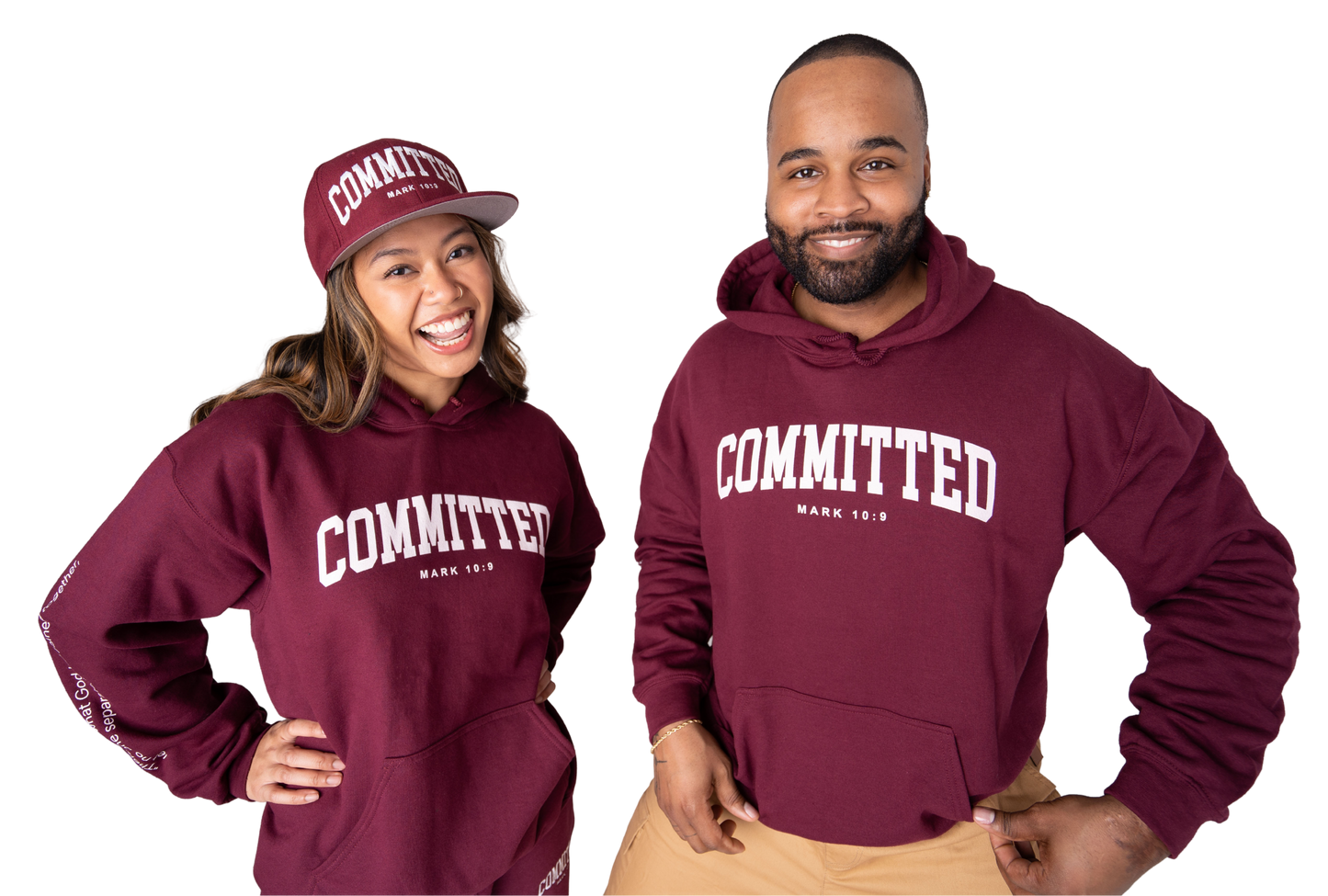 Committed Hoodie - Cranberrry