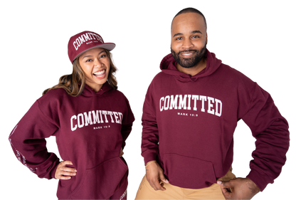 Committed Hoodie - Cranberrry