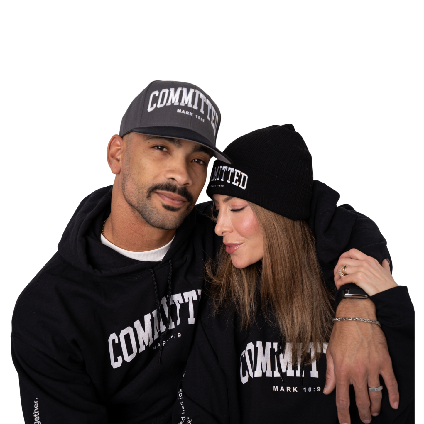 Committed Snapback - Black and Charcoal Gray